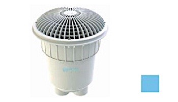 AquaStar 10" Round MoFlow Suction Outlet Cover | 2 Port Double Deep Sump Bucket | White | 10MF101B