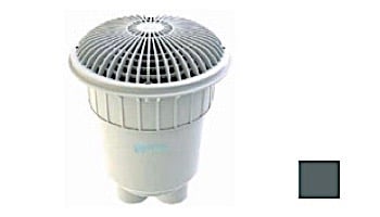 AquaStar 10" Round MoFlow Suction Outlet Cover | 2 Port Double Deep Sump Bucket | White | 10MF101B