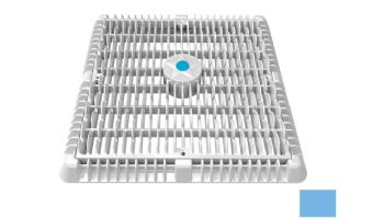 AquaStar 12" Square Wave Suction Outlet Cover with Vented Riser Ring with Mud Frame (VGB Series) | Blue | WAV12WR104