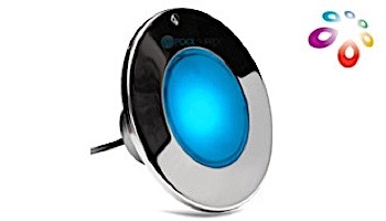 J&J Electronics ColorSplash XG Series Color LED Pool Light SwimQuip Version | 120V Equivalent 33W 150' Cord | LPL-F2C-120-150-PSQ