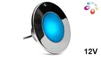 J&J Electronics ColorSplash XG Series Color LED Pool Light SwimQuip Version | 12V Equivalent 33W 30' Cord | LPL-F2C-12-30-PSQ