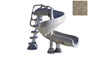 Inter-fab G-Force 2 Pool Slide | 360 Degree Turn | Desert Tan | G4C-T