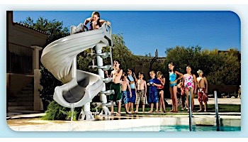 Inter-fab G-Force 2 Pool Slide | 360 Degree Turn | Desert Tan | G4C-T