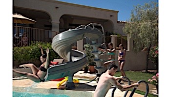 Inter-fab G-Force 2 Pool Slide | 360 Degree Turn | Desert Tan | G4C-T