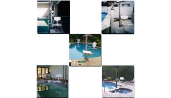 Aquatic Access Above Deck Automatic 180 Deg Seat Rotation Bariatric Lift | IGAT-180-HD