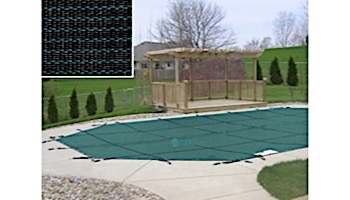 PoolTux 20-Year King99 Mesh Safety Cover | No Step Rectangle 12' x 24' Green | CSPTGMP12240