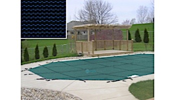 PoolTux 20-Year King99 Mesh Safety Cover | Left Step Rectangle 20' x 44' Blue | CSPTBMP20442