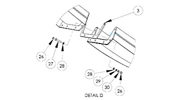 Inter-Fab City 2 Slide U Shape Gasket | Left Turn | Part # 3 | H-C2 L GASKET