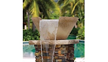 AquaCal Fire FX Illuminated Spillover Water Bowl | Bronze | R301015BZ