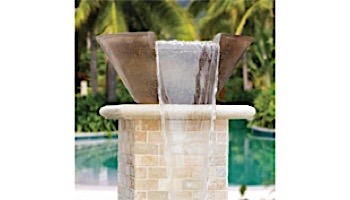 AquaCal Fire FX Illuminated Spillover Water Bowl | Bronze | R301015BZ