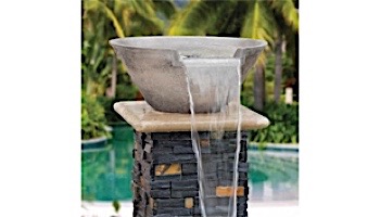 AquaCal Fire FX Illuminated Spillover Water Bowl | Bronze | R301015BZ