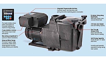 Hayward Super Pump Variable Speed 1.5HP Pool Pump | Single Phase 230V | SP2602VSP