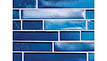 National Pool Tile Aquascapes Interlocking Glass Tile | Sapphire | OCN-SAPPHIRE IS12