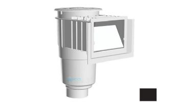 AquaStar Flow Star Skimmer with Water Stop Face, Float Assembly, Basket, Lid, Adjustable Collar and 4" Socket Sump | Black | SKR102D