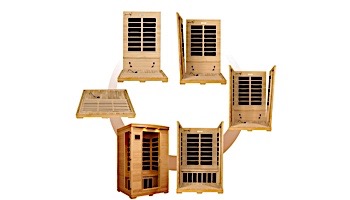 Golden Designs Luxury 2-Person Carbon Far Infrared Sauna | GDI-6232-01