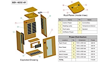 Golden Designs Luxury 2-Person Carbon Far Infrared Sauna | GDI-6232-01
