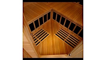 GoldenDesigns Grand 2-3 Person Carbon Far Infrared Corner Sauna | GDI-6235-02
