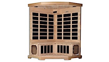 GoldenDesigns Grand 2-3 Person Carbon Far Infrared Corner Sauna | GDI-6235-02