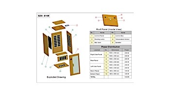 GoldenDesigns Grand 3 Person Carbon Far Infrared Sauna | GDI-6444-01