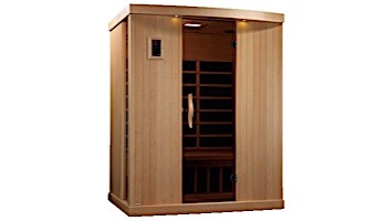 GoldenDesigns PureTech 3 Person Ultra Low EMF Carbon Far Infrared Sauna | GDI-6354-01