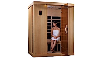 GoldenDesigns PureTech 3 Person Ultra Low EMF Carbon Far Infrared Sauna | GDI-6354-01