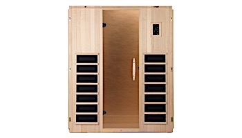 GoldenDesigns PureTech 3 Person Ultra Low EMF Carbon Far Infrared Sauna | GDI-6354-01