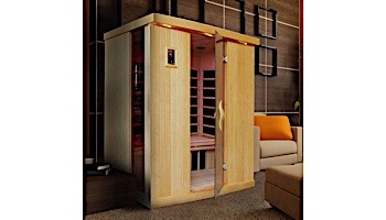 GoldenDesigns PureTech 3 Person Ultra Low EMF Carbon Far Infrared Sauna | GDI-6354-01