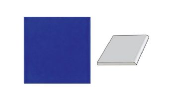 National Pool Tile 6x6 Solid Single Bullnose Tile | Glossy Cobalt Blue | M6764C SBN