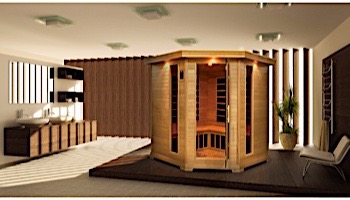 Golden Designs Monte Carlo Elite 4-5 Person Near Zero EMF FAR Infrared Sauna | GDI-6445-01