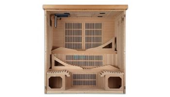 Golden Designs Monaco 6-Person Near Zero EMF FAR Infrared Sauna | Hemlock | GDI-6996-01