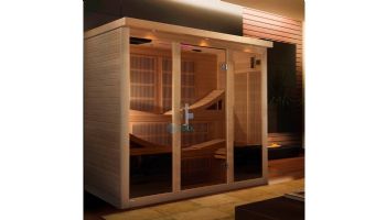 Golden Designs Monaco 6-Person Near Zero EMF FAR Infrared Sauna | Hemlock | GDI-6996-01