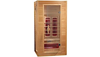 GoldenDesigns Dynamic Cindy I 1-2 Person Ceramic Far Infrared Sauna | DYN-9101-01