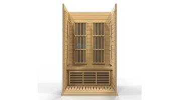 Golden Designs Maxxus 2-Person Low EMF FAR Infrared Carbon Sauna | Hemlock | MX-K206-01