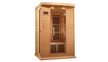 Golden Designs Maxxus 2-Person Low EMF FAR Infrared Carbon Sauna | Hemlock | MX-K206-01