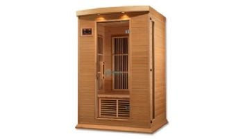 Golden Designs Maxxus 2-Person Low EMF FAR Infrared Carbon Sauna | Red Cedar | MX-K206-01 CED