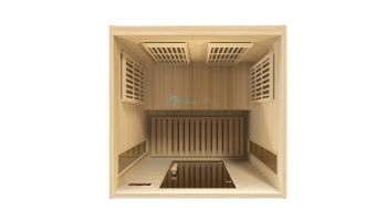 Golden Designs Maxxus 2-Person Low EMF FAR Infrared Carbon Sauna | Red Cedar | MX-K206-01 CED