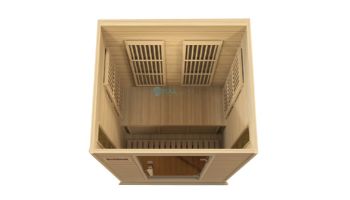 Golden Designs Maxxus 2-Person Low EMF FAR Infrared Carbon Sauna | Red Cedar | MX-K206-01 CED