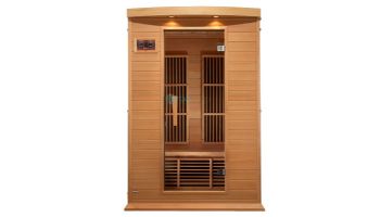Golden Designs Maxxus 2-Person Low EMF FAR Infrared Carbon Sauna | Red Cedar | MX-K206-01 CED