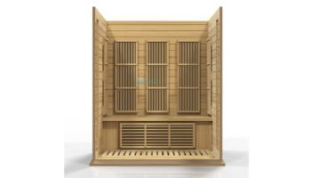 Golden Designs Maxxus 3-Person Low EMF FAR Infrared Carbon Sauna | Hemlock | MX-K306-01