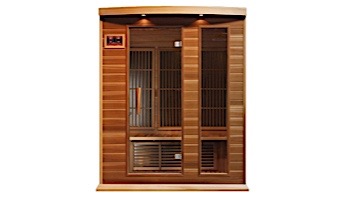 Golden Designs Maxxus 3-Person Low EMF FAR Infrared Carbon Sauna | Red Cedar | MX-K306-01 CED