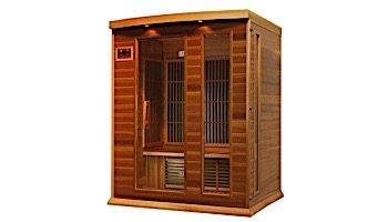 Golden Designs Maxxus 3-Person Low EMF FAR Infrared Carbon Sauna | Red Cedar | MX-K306-01 CED