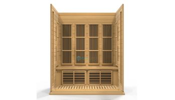 Golden Designs Maxxus 4-Person Low EMF FAR Infrared Carbon Sauna | Hemlock | MX-K406-01