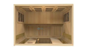 Golden Designs Maxxus 4-Person Low EMF FAR Infrared Carbon Sauna | Hemlock | MX-K406-01