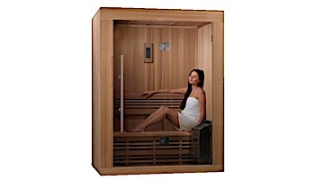 Golden Designs Sundsvall 2 Person Traditional Steam Sauna | Cedar | GDI-7289-01 Cedar