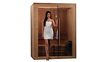 Golden Designs Sundsvall 2 Person Traditional Steam Sauna | Cedar | GDI-7289-01 Cedar