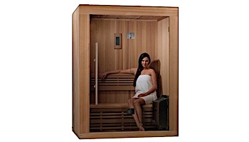 Golden Designs Sundsvall 2 Person Traditional Steam Sauna | Cedar | GDI-7289-01 Cedar