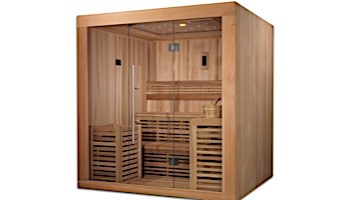 GoldenDesigns Osla 4-6 Person Traditional Steam Sauna | Cedar | GDI-7689-01 Cedar