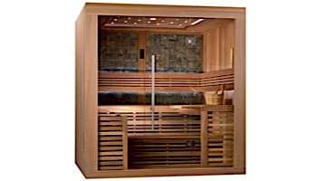 GoldenDesigns Bergen Luxury Edition 4-6 Person Traditional Steam Sauna | Cedar | GDI-7689-01L Cedar