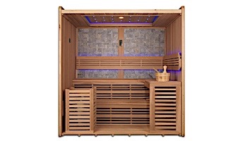 GoldenDesigns Bergen Luxury Edition 4-6 Person Traditional Steam Sauna | Cedar | GDI-7689-01L Cedar