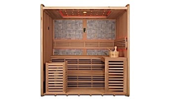 GoldenDesigns Bergen Luxury Edition 4-6 Person Traditional Steam Sauna | Cedar | GDI-7689-01L Cedar